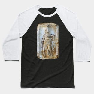 Roman Goddess Minerva Statue Temple Baseball T-Shirt